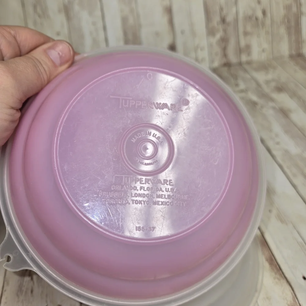 Translucent, Pink, and Green Bowl Set